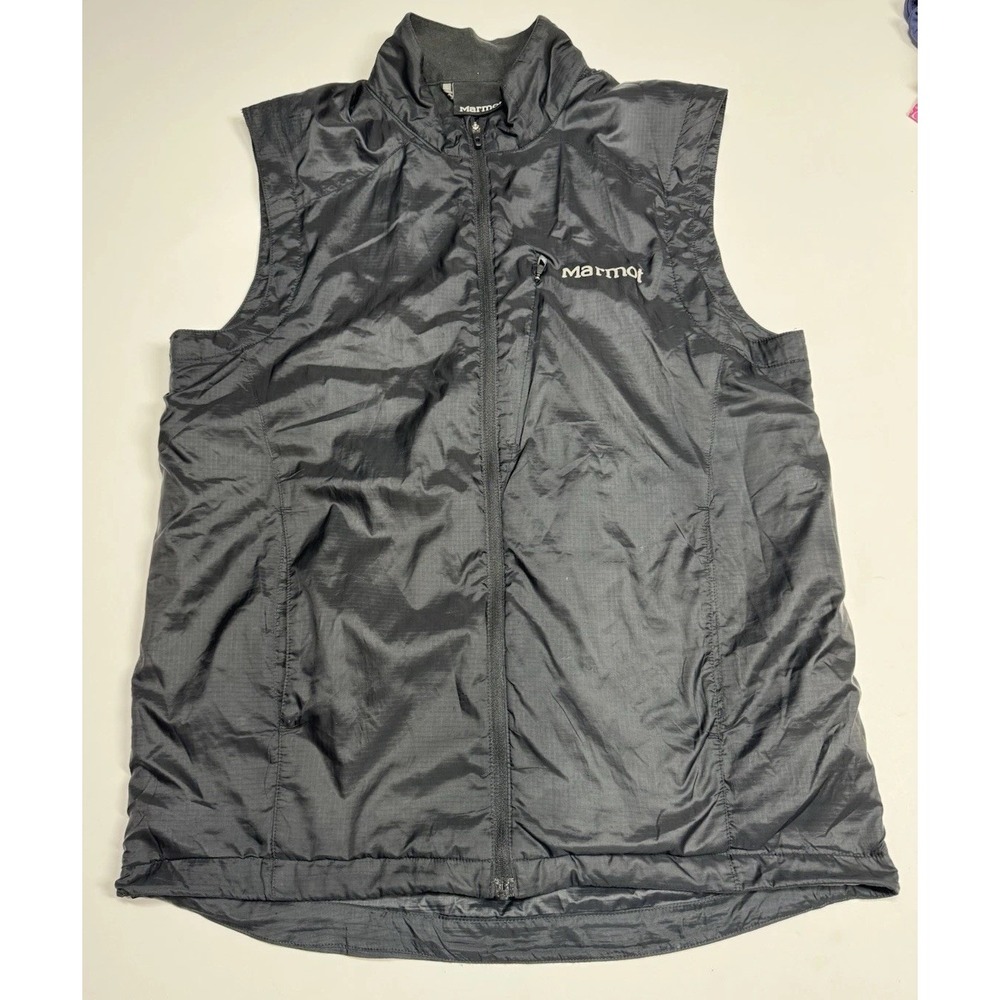Marmot Jacket Womens Small Black Vest Gorpcore Packable Hiking Casual Camping‎